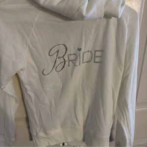 Victoria’s Secret Bride Hoodie w/Rhinestones Size Small